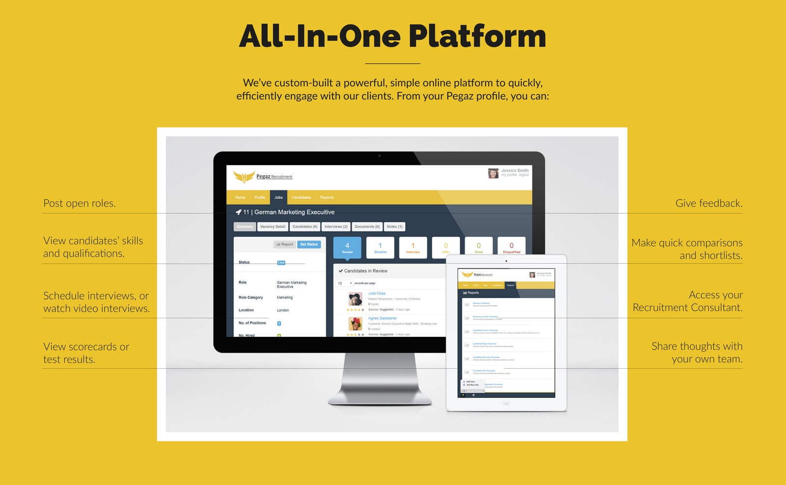 Pegaz All-In-One Platform — CRM interface built for the agency